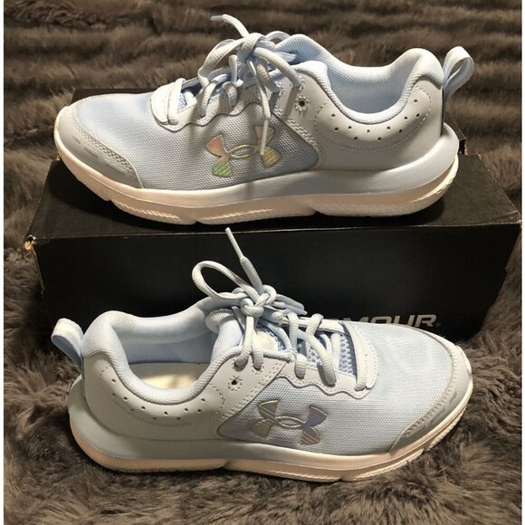 Under Armour Other - Under Armour Assert Big Kids Unisex Running Shoes, Size 6Y, Light Blue, Lace Up